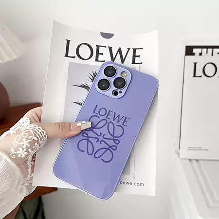 ロエベアイフォン16/15/14ケースシンプル 可愛いアイフォーン14/13 pro maxピンク携帯 ケース Loewe iPhone 12プロナイロンスマホケース ロエベおしゃれiphone 11カバー薄い
