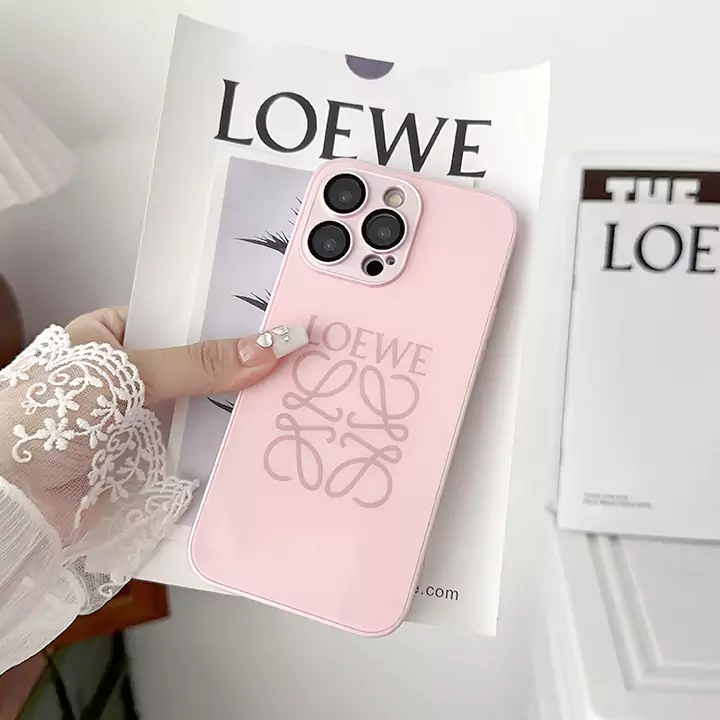 ロエベアイフォン16/15/14ケースシンプル 可愛いアイフォーン14/13 pro maxピンク携帯 ケース Loewe iPhone 12プロナイロンスマホケース ロエベおしゃれiphone 11カバー薄い
